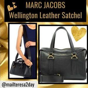 💖NWT MARC JACOBS  Wellington Leather Satchel
